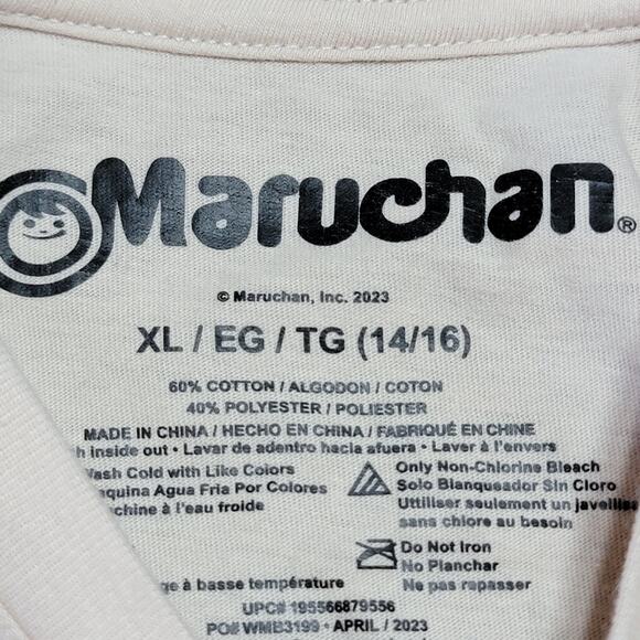 Maruchan LS Beige Unisex Tee "Ramen Life" Size Junior XL - Picture 5 of 5